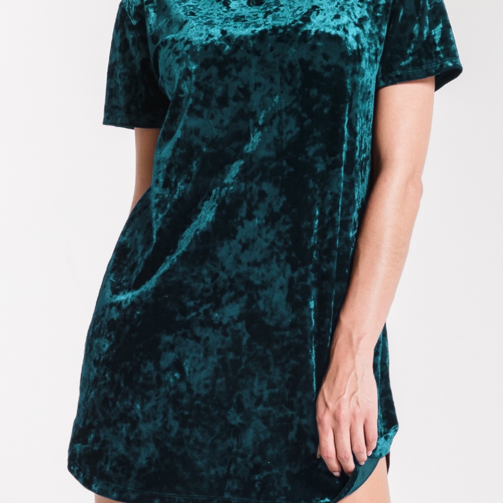 Z Supply Crushed Velvet Dress Size Large brand new